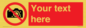 PV5152: Custom No photography Sign