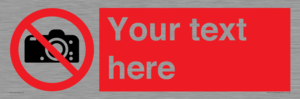 PV5152: Custom No photography Sign