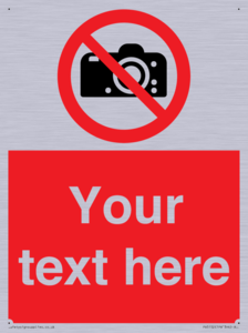 PV5152: Custom No photography Sign