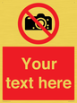 PV5152: Custom No photography Sign