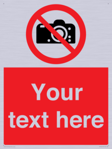 PV5152: Custom No photography Sign