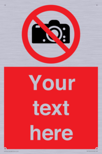 PV5152: Custom No photography Sign