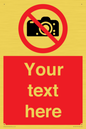 PV5152: Custom No photography Sign