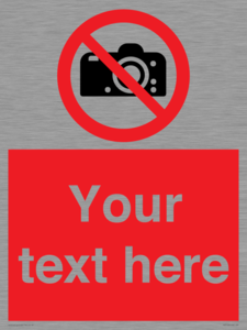 PV5152: Custom No photography Sign