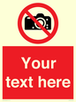 PV5152: Custom No photography Sign