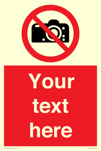 PV5152: Custom No photography Sign