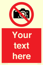 PV5152: Custom No photography Sign