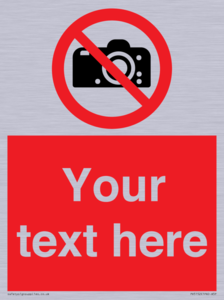 PV5152: Custom No photography Sign