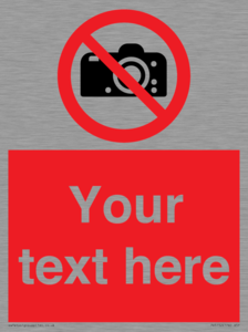 PV5152: Custom No photography Sign