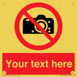 PV5152: Custom No photography Sign