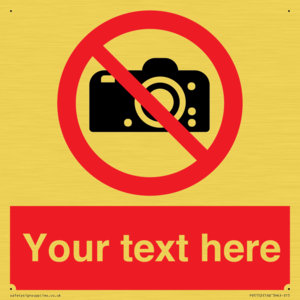 PV5152: Custom No photography Sign