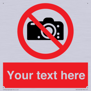 PV5152: Custom No photography Sign