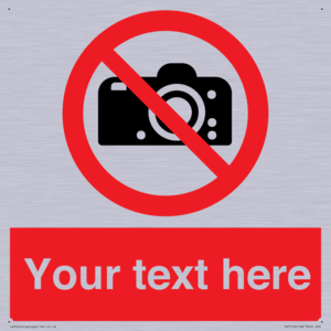 PV5152: Custom No photography Sign