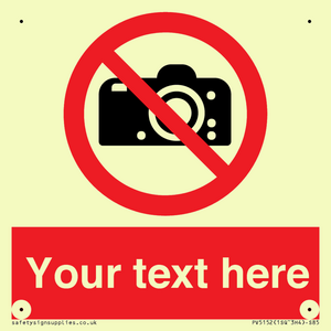 PV5152: Custom No photography Sign