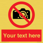 PV5152: Custom No photography Sign