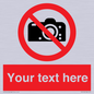 PV5152: Custom No photography Sign