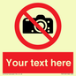 PV5152: Custom No photography Sign