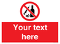 PV5153: Custom No alcohol or drugs Sign