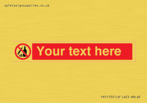 PV5153: Custom No alcohol or drugs Sign