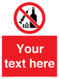 PV5153: Custom No alcohol or drugs Sign