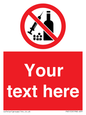 PV5153: Custom No alcohol or drugs Sign