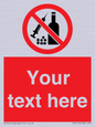 PV5153: Custom No alcohol or drugs Sign