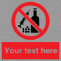 PV5153: Custom No alcohol or drugs Sign