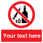 PV5153: Custom No alcohol or drugs Sign