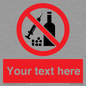 PV5153: Custom No alcohol or drugs Sign