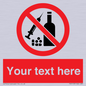 PV5153: Custom No alcohol or drugs Sign