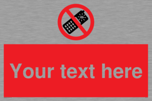 PV5154: Custom No camera phones Sign