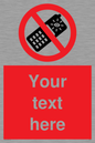 PV5154: Custom No camera phones Sign