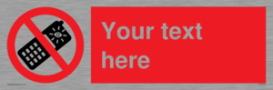 PV5154: Custom No camera phones Sign
