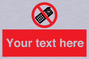 PV5154: Custom No camera phones Sign
