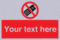 PV5154: Custom No camera phones Sign