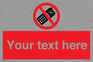PV5154: Custom No camera phones Sign