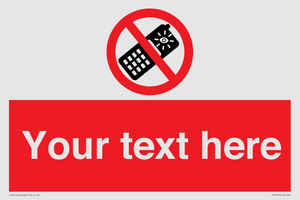 PV5154: Custom No camera phones Sign