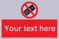 PV5154: Custom No camera phones Sign