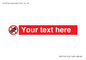 PV5154: Custom No camera phones Sign
