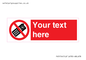 PV5154: Custom No camera phones Sign