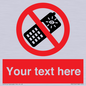 PV5154: Custom No camera phones Sign