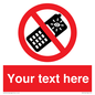 PV5154: Custom No camera phones Sign