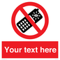 PV5154: Custom No camera phones Sign