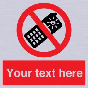 PV5154: Custom No camera phones Sign