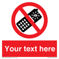 PV5154: Custom No camera phones Sign