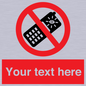 PV5154: Custom No camera phones Sign