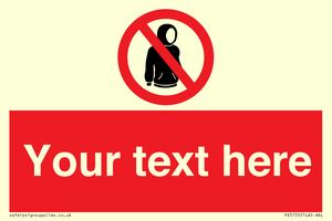 PV5155: Custom No hoods Sign