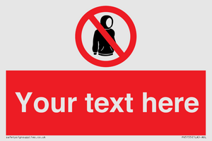 PV5155: Custom No hoods Sign