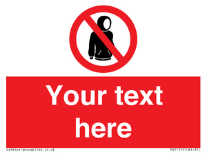 PV5155: Custom No hoods Sign