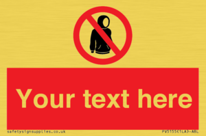 PV5155: Custom No hoods Sign